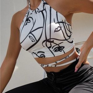 Crop top shein size M new never worn